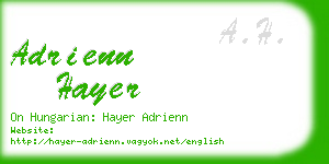 adrienn hayer business card